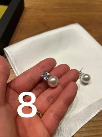 실버 펄 귀걸이