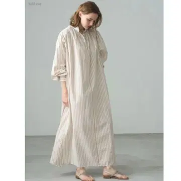 새상품 RonHerman x TEN 카프탄 맥시 원피스 스트라이프 와이드