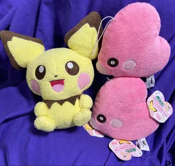 포켓몬 코롯토 만마루쨩 봉제 인형 [피츄] [사랑동이 2개] 세트