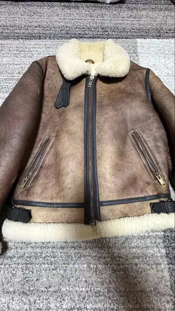 양가죽 자켓 브라운 퍼 포함