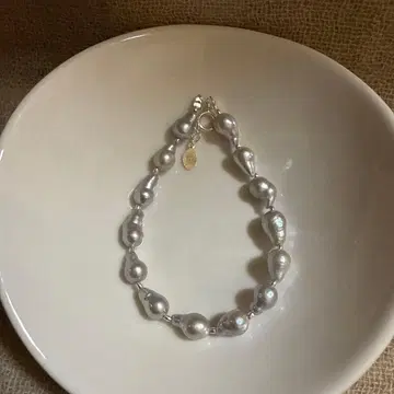 그레이 펄 카렌 실버 팔찌 2