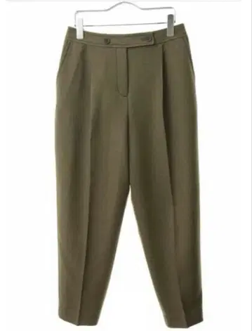 택 포함 새상품 히로코비스 히로코코시노 턱 테이퍼드 팬츠 9호 성인 카키