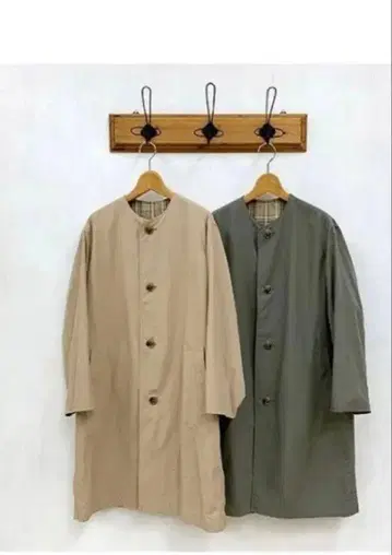 [ 새상품급 ] 루그라지크 2way 리버서블 코트 노카라 코트 Bshop