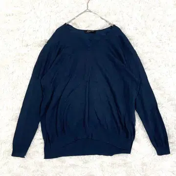 유나이티드 애로우즈 United Arrows 니트 실크 혼방 V넥