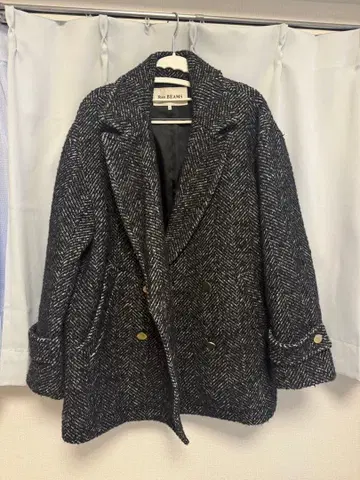 BEAMS 더블 브레스트 체스터 코트
