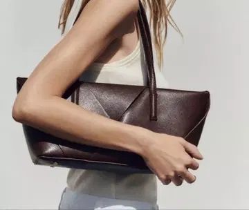 완판 상품 ZARA 자라 뜨개질 직사각형 보르도