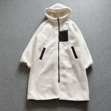 그레일 후디 보아 롱 코트 오버 사이즈 [ F ]