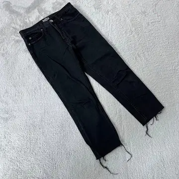 [로데오 크라운] (XS) 하이웨스트 스키니 팬츠 블랙 컷오프