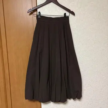 새상품급 벌룬 스커트 브라운