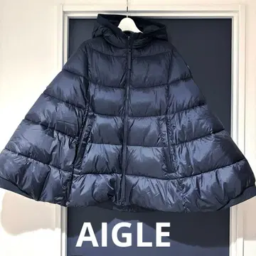 AIGLE 바베리 판초 다운 네이비