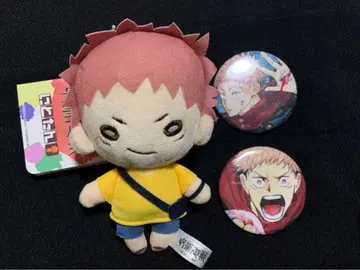 이타도리 유우지 니토탄 봉제 인형 원화 캔뱃지