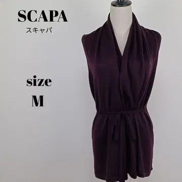 [ a1897 ] SCAPA 스캐파 니트 베스트 가디건 38 울