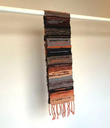 [ 새상품 ] 찢음 짜임 울 머플러 2