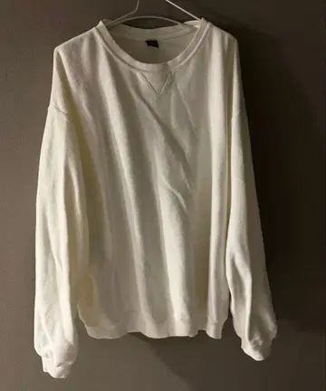 Lands' End 화이트 코튼 100% 맨투맨 XL