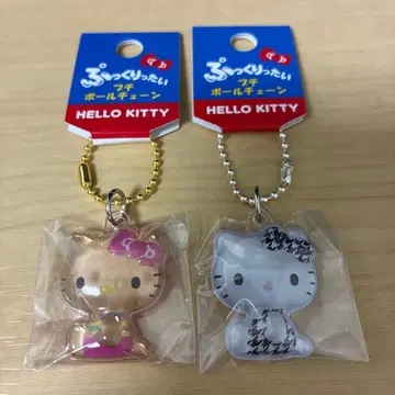 통통한 미니 볼체인 선번 키티 하운드투스 폼폼 드롭