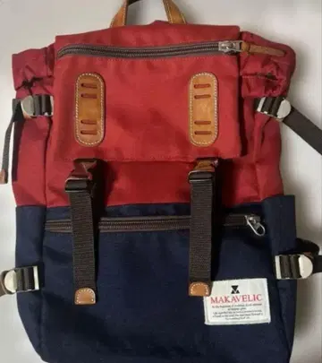 [ 1,000엔 할인 중 ] MAKAVELIC 백팩 레드 네이비