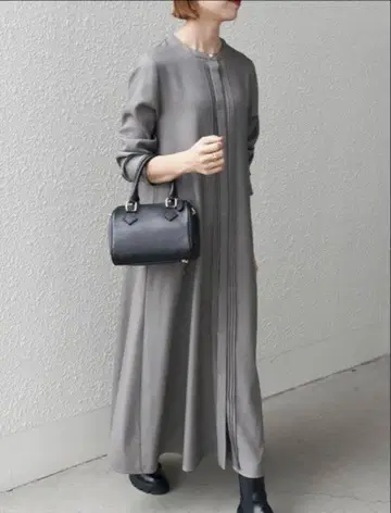 SHIPS any 샤크 핀턱 A라인 원피스