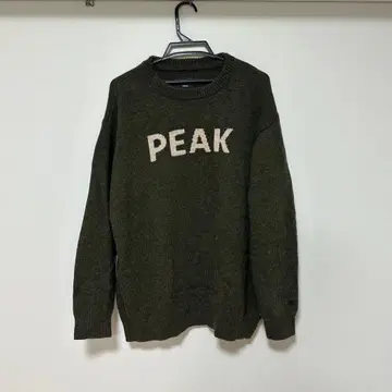 snow peak relume PEAK 로고 니트 스웨터 L