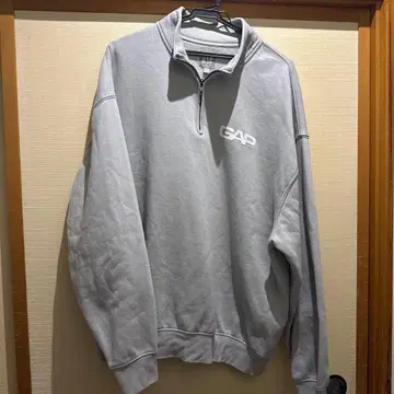 GAP 하프 지퍼 XL 그레이