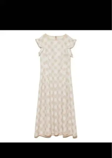 [미사용 새상품] CELFORD 체크 무늬 프릴 소매 원피스