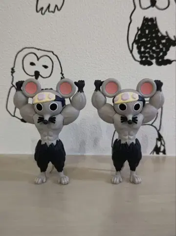 귀멸의 칼날 피그라이프 무키무키 쥐 피규어