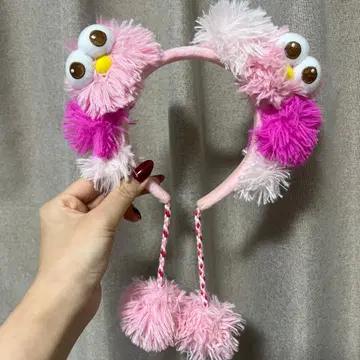 못피 머리띠 폼폼 장식