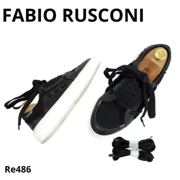 파비오 루스꼬니 초레어 통굽 2way 가죽 스니커즈 여분 레이스 포함
