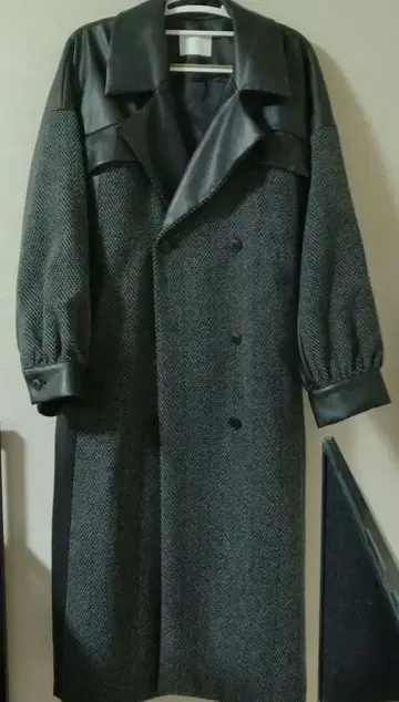 [ HARE ] 울 혼방 트위드풍 롱 코트