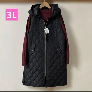 스타일업 슬림 퀼팅 롱 베스트 3L