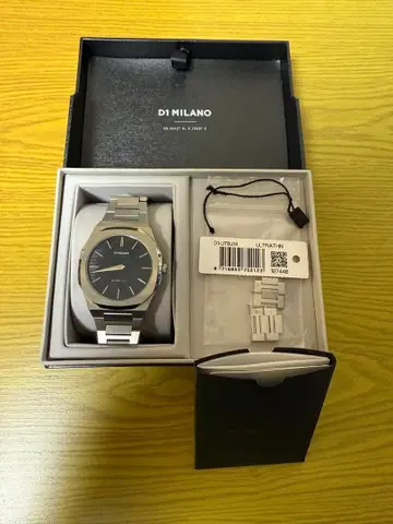 [ 컨디션 최상 ] D1 MILANO ULTRATHIN 블랙/실버