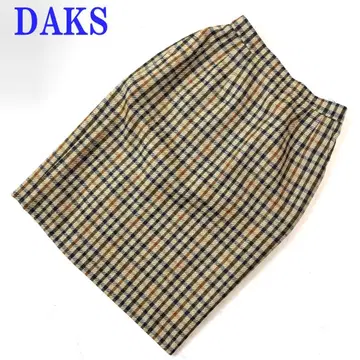 닥스 타이트 스커트 타탄 체크 울 100% 64 C4717