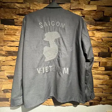 레이온 블루종 자켓 그레이 스카잔 베트남 자켓