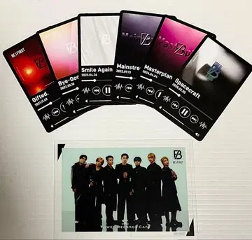 BE:FIRST 콜라보 카페 뮤직 카드 컴프, 클리어 카드 세트