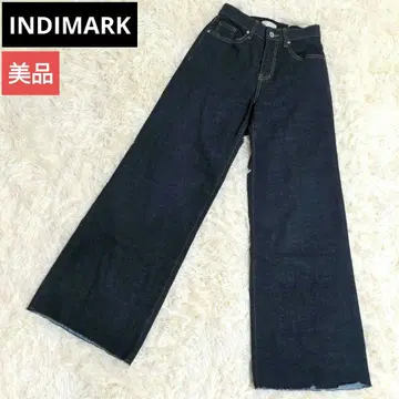 [ 새상품급 ] INDIMARK 데님 청바지 플레어 다크 네이비 S