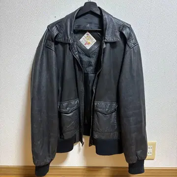 구제 의류 80s 가죽 자켓 A2 플라이트 자켓