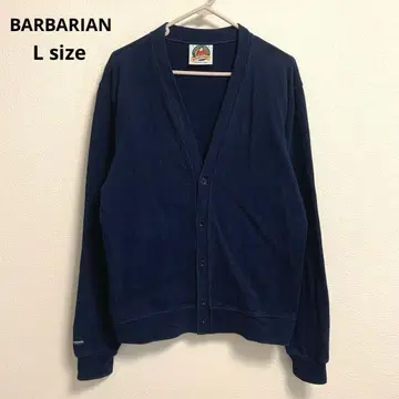 [ BARBARIAN ] 남성용 가디건 L 네이비