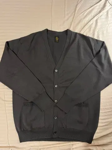 BATONER(바토너) 씨 아일랜드 코튼 가디건 / 다크 그레이