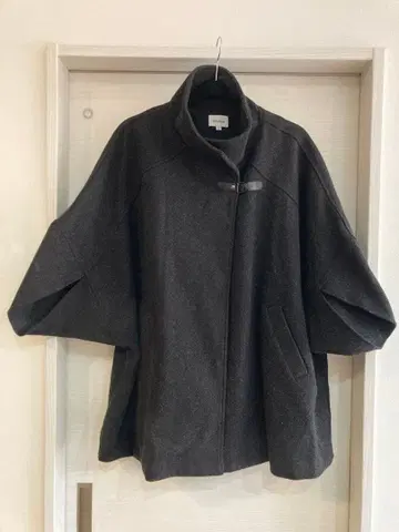 Diosfront 스탠드 카라 코트 다크 그레이 M