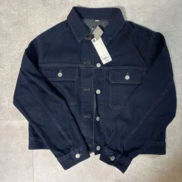 미사용 새상품 GU 지유 데님 블루종 L 사이즈 women