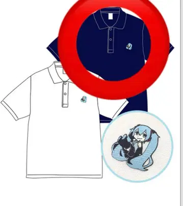 [ 유키 미쿠 스카이 타운 ] 하츠네 미쿠 8th 기념 굿즈 피케 셔츠