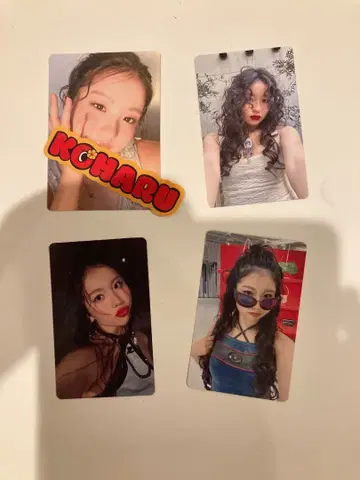 HANA KOHARU 트레이딩 카드 4장 세트