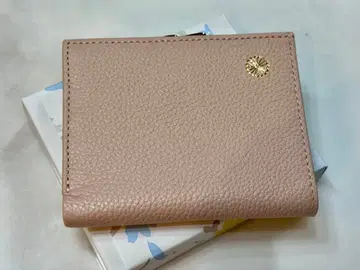 황궁 지갑 / 핑크 / 가죽제 가마구치 접이식 지갑