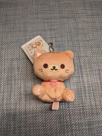 리락쿠마 고양이 고양이탕 봉제 인형 (체인 포함)
