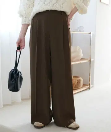 DISCOAT 욕심쟁이 2턱 와이드 팬츠 PS 사이즈