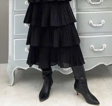 [택 포함 새상품] Myu 미유 수주회 한정판 캉캉 스커트 블랙