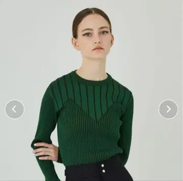 데콜테 디자인 리브 풀오버