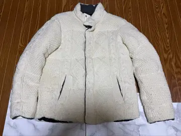 AZUL by moussy 충전솜 x 니트 블루종