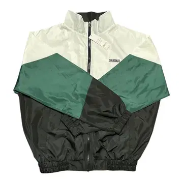 나일론 자켓 화이트/그린/블랙 F