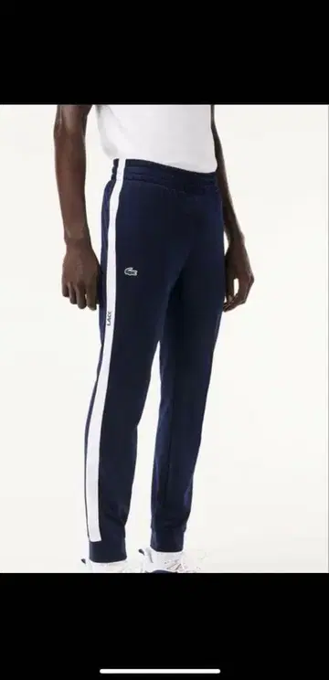 라코스테 네이비 조거 팬츠