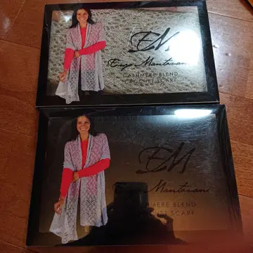 18500엔 블랙 울 캐시미어 혼방 크로셰 니트 스카프, 볼레로